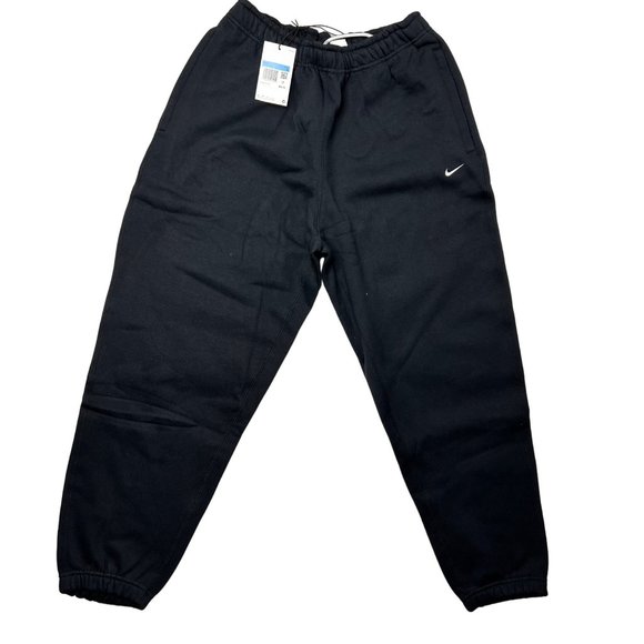 NEW MEN'S NIKE SOLO SWOOSH HEAVYWEIGHT FLEECE DRAWCORD SWEATPANTS SIZE Medium #C - Picture 2 of 8